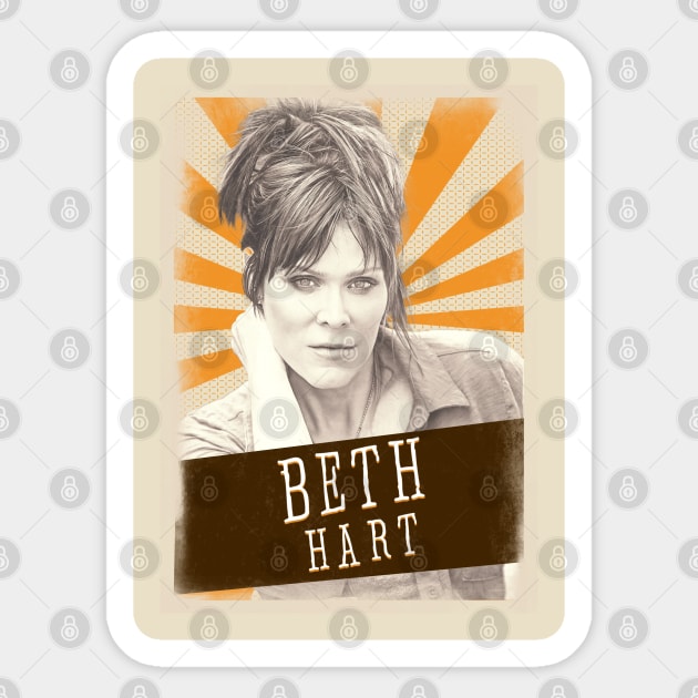 Vintage Aesthetic Beth Hart 80s Sticker by SkulRose